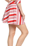 Candy Cane Skater Skirt - POPRAGEOUS
 - 2
