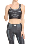 Dark Robotic Crop Top - POPRAGEOUS
 - 1
