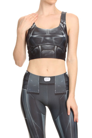 Dark Robotic Crop Top - POPRAGEOUS
 - 1