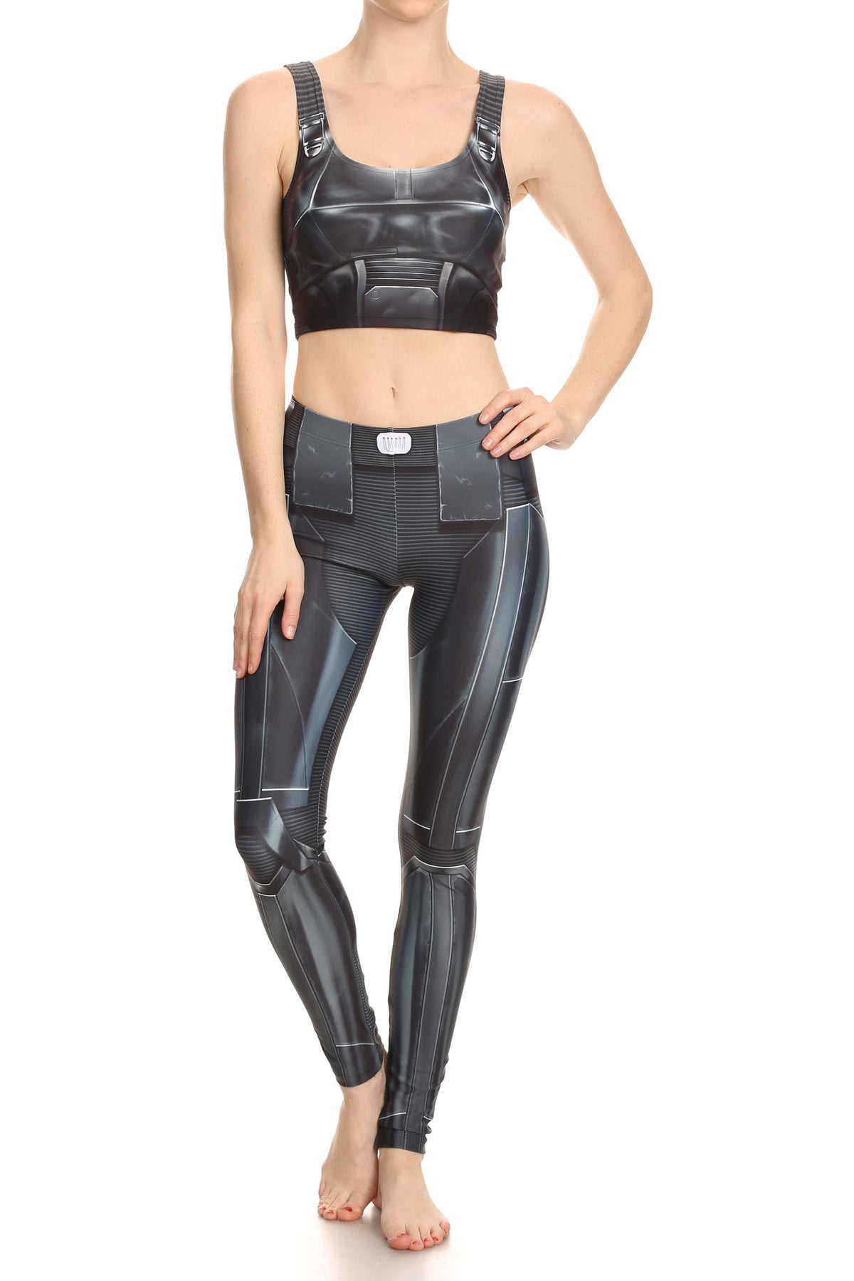 Dark Robotic Crop Top - POPRAGEOUS
 - 5