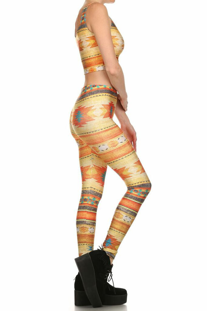 Southwestern Blanket Leggings - POPRAGEOUS
 - 3