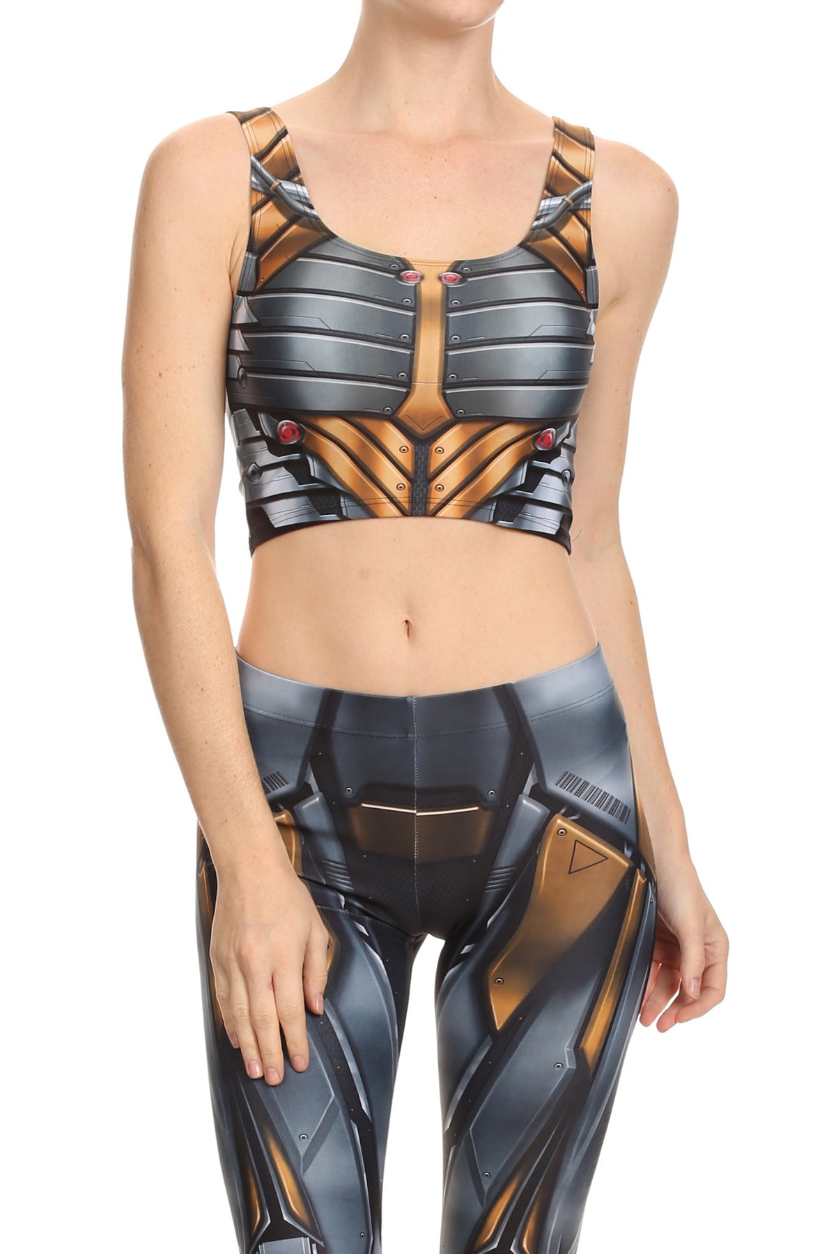Ex Humanoid Crop Top - POPRAGEOUS
 - 1