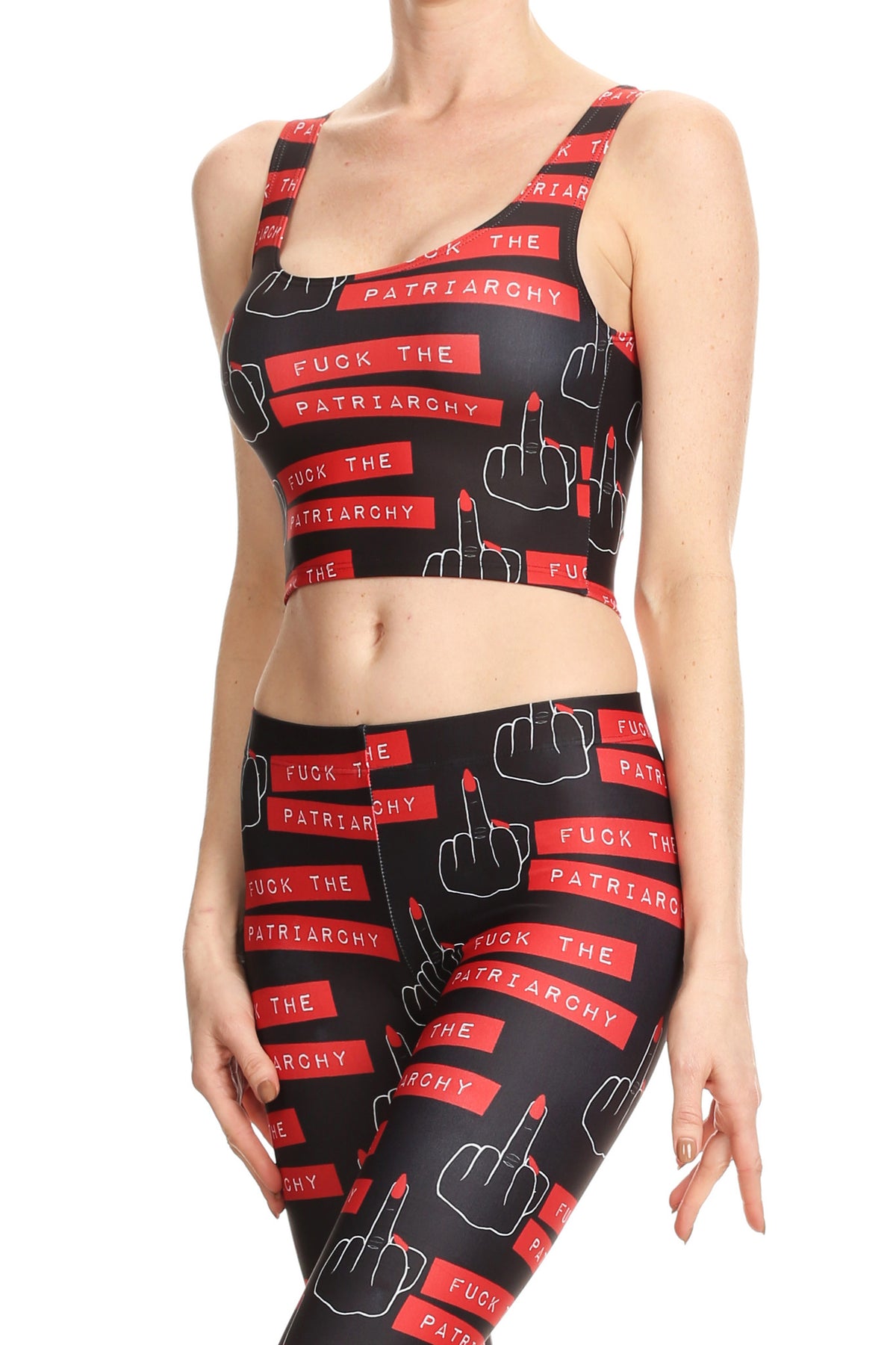 Fuck the Patriarchy Crop Top - POPRAGEOUS
 - 2