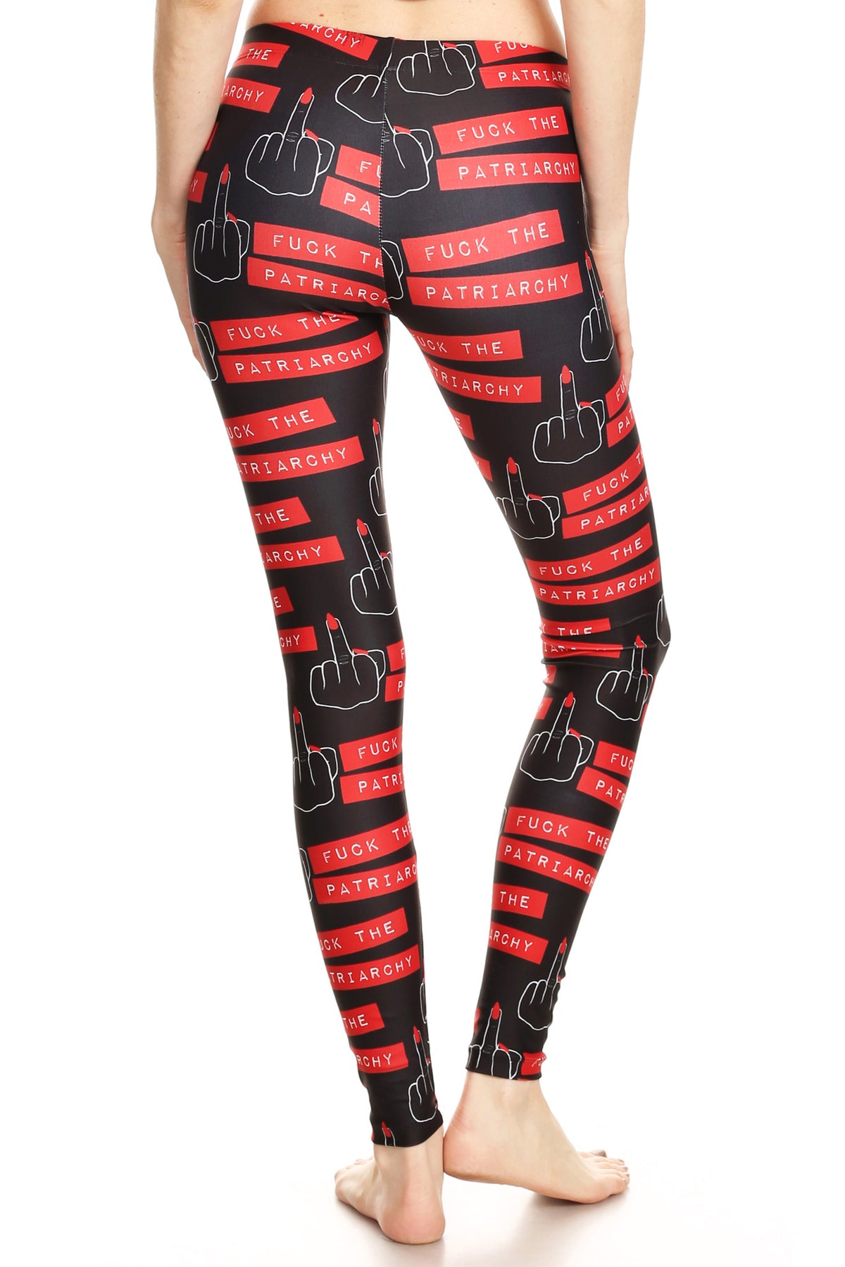 Fuck the Patriarchy Leggings - POPRAGEOUS
 - 4