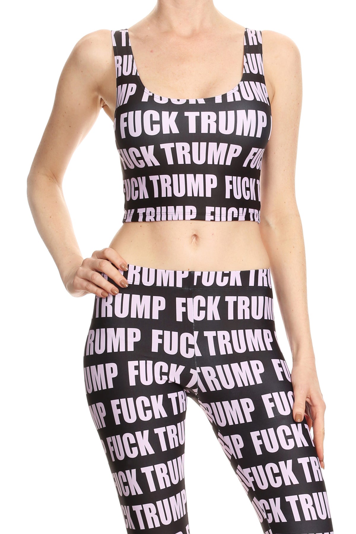Fuck Trump Crop Top - POPRAGEOUS
 - 1