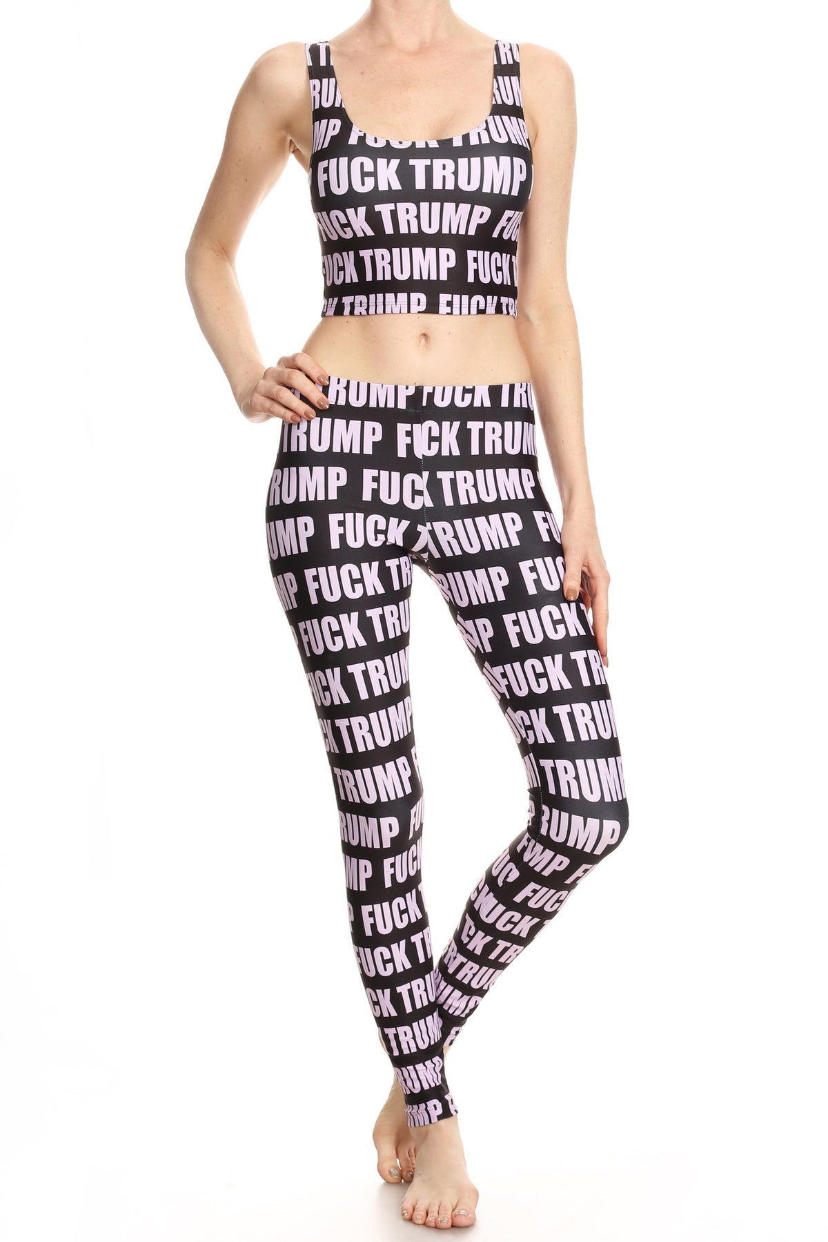 Fuck Trump Leggings - POPRAGEOUS
 - 3