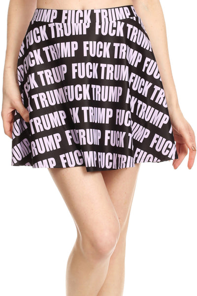 Fuck Trump Skater Skirt