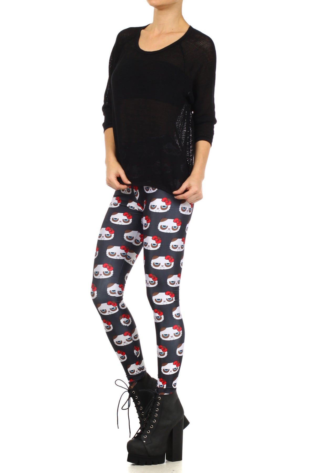 Hello Grumpeh Leggings - POPRAGEOUS
 - 2