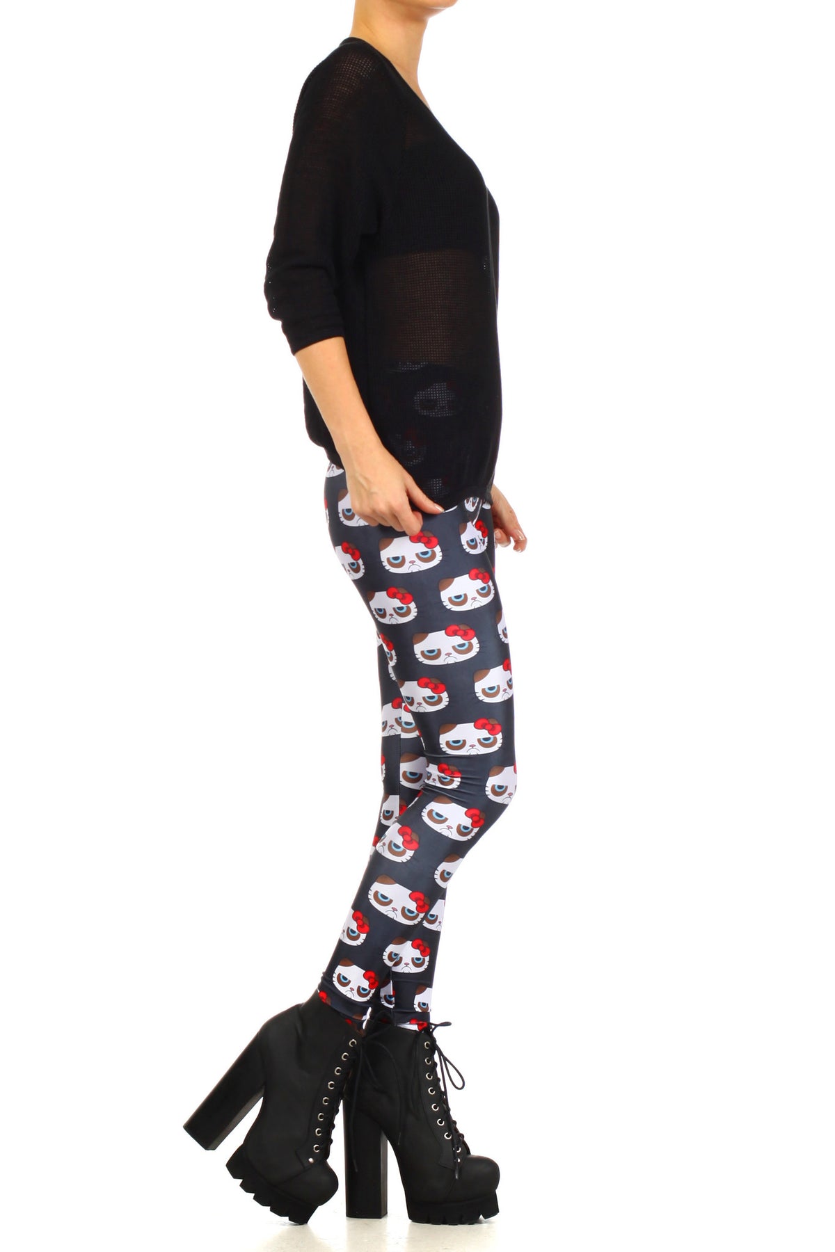 Hello Grumpeh Leggings - POPRAGEOUS
 - 3