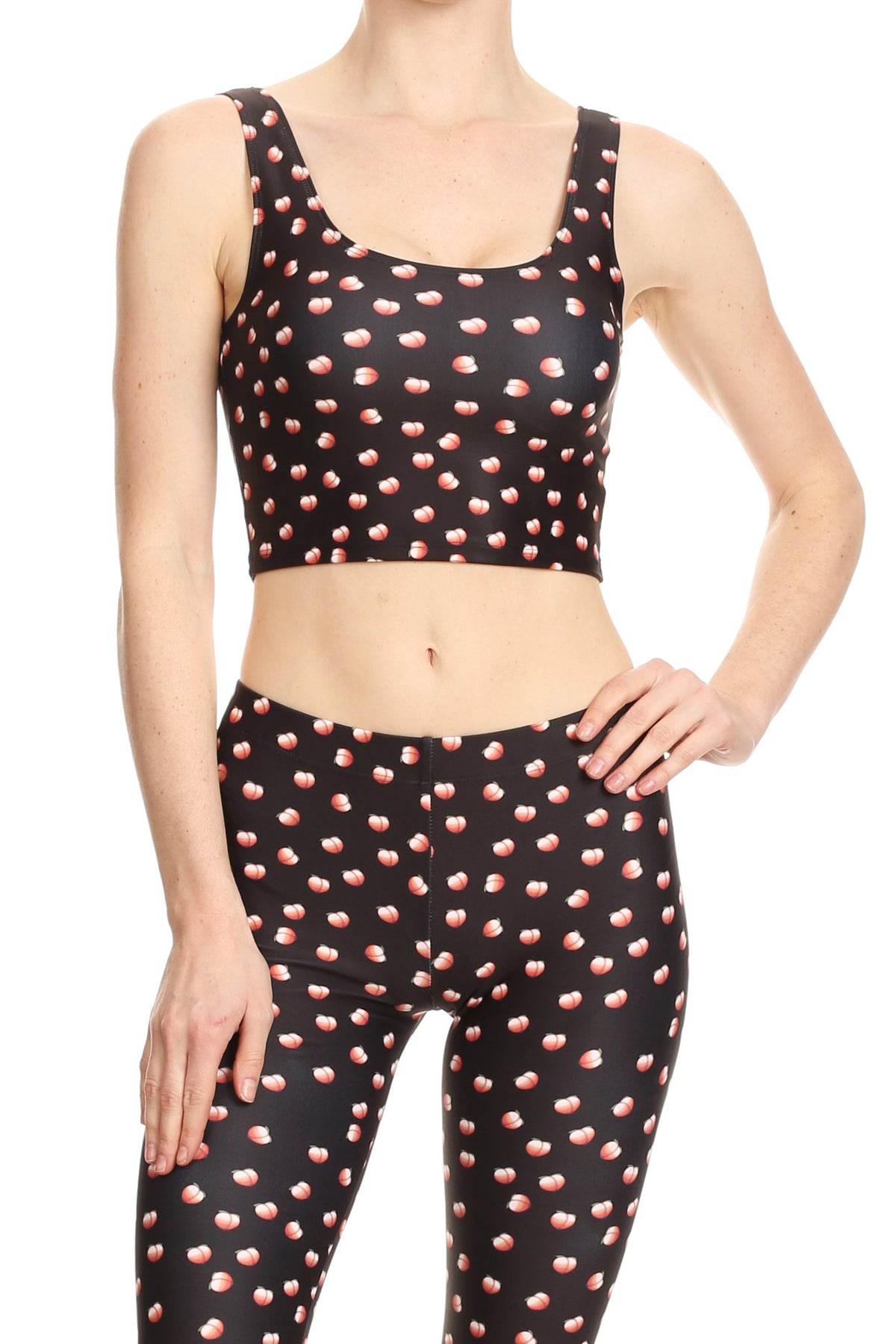 MW x POP Peach Emoji Crop Top