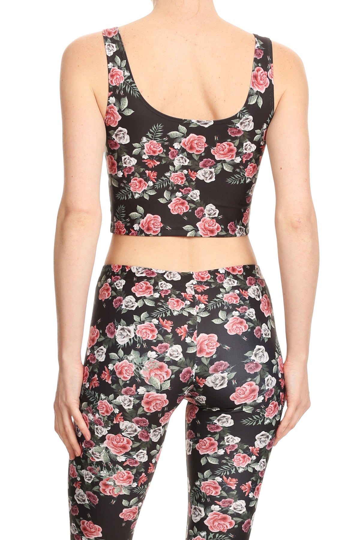 Pink Roses Crop Top - POPRAGEOUS
 - 4