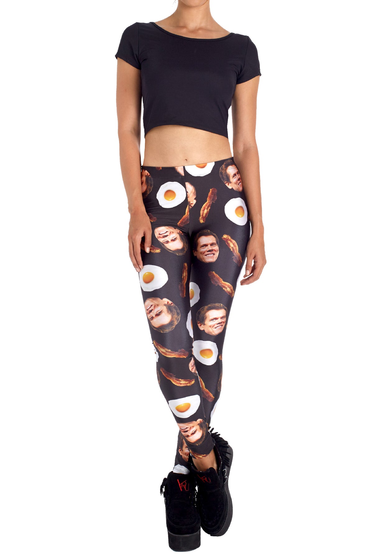Bacon and Eggs Leggings - POPRAGEOUS
 - 1