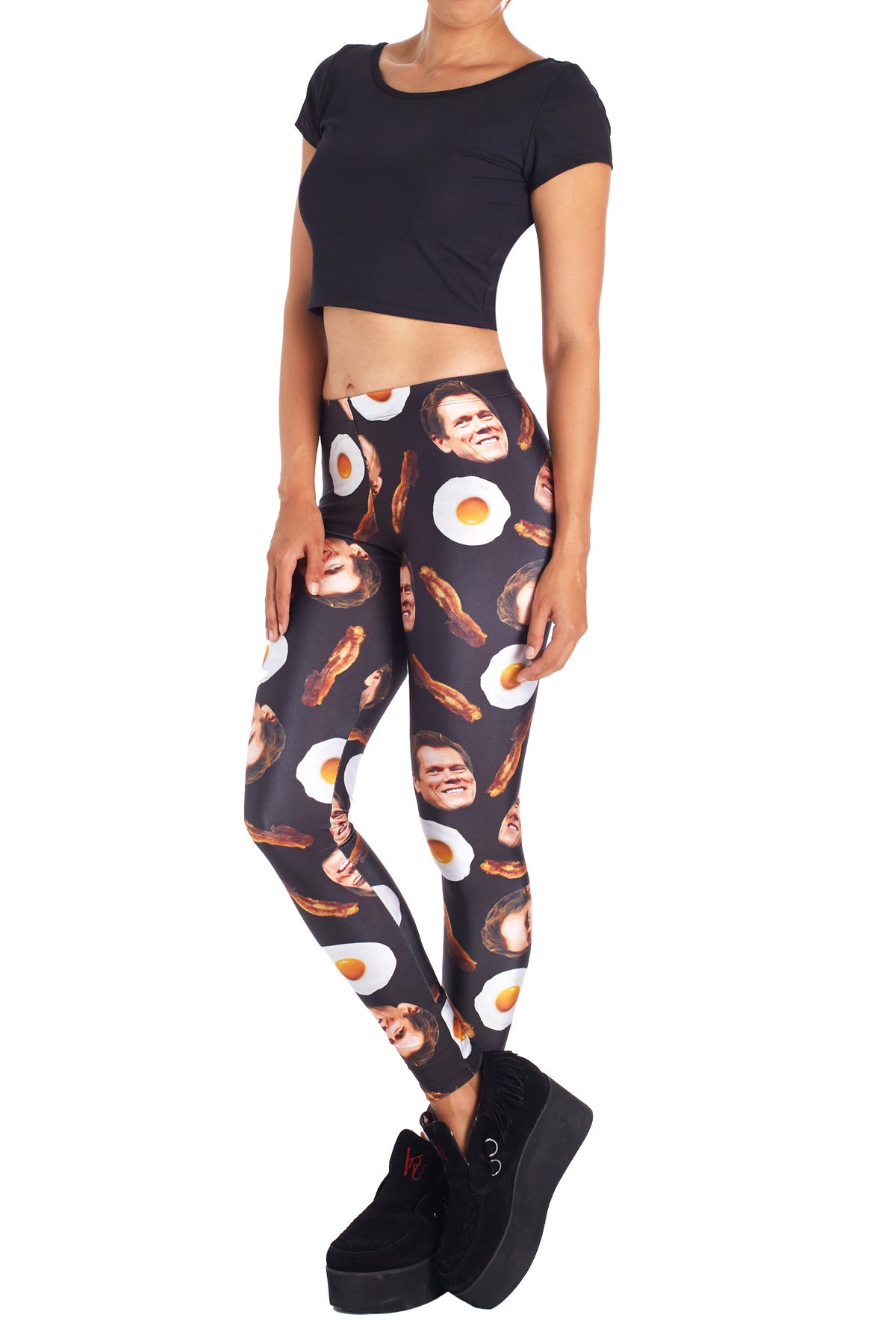 Bacon and Eggs Leggings - POPRAGEOUS
 - 2