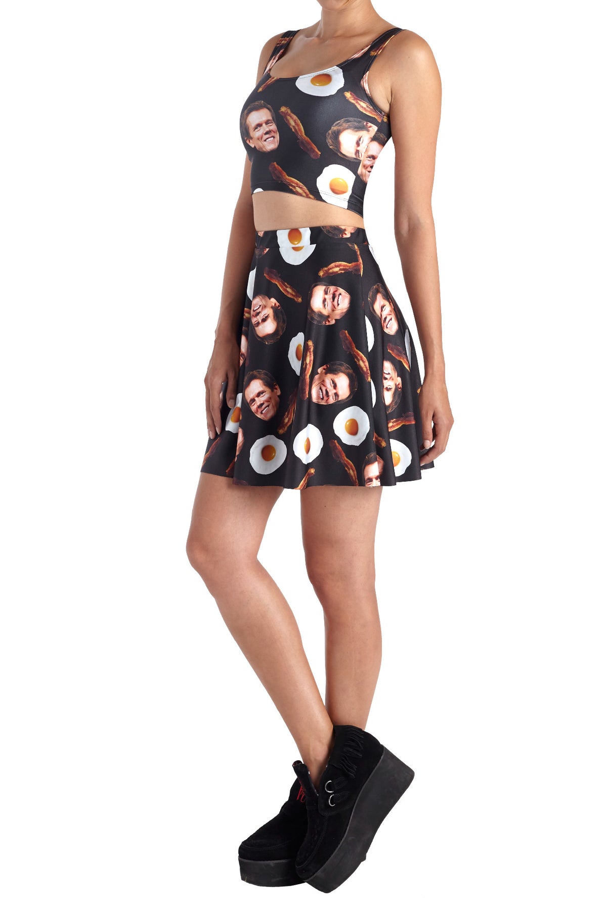 Bacon and Eggs Skater Skirt - POPRAGEOUS
 - 2
