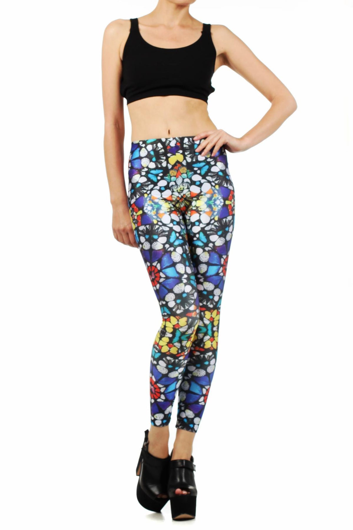 Glass Butterfly Leggings - POPRAGEOUS
 - 1