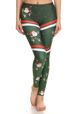 Sporty Santa Leggings - POPRAGEOUS
 - 1
