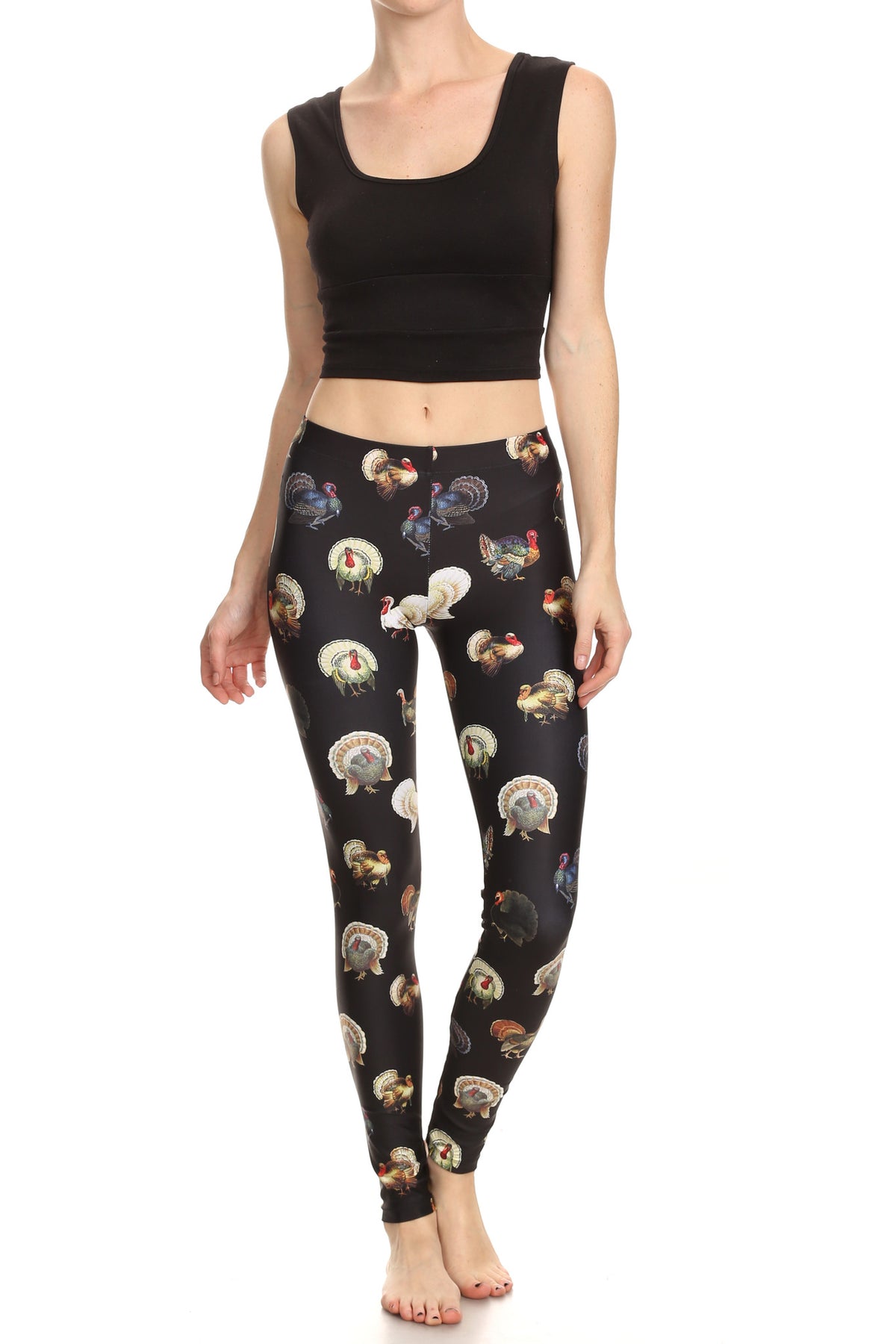 Turkey print leggings discount