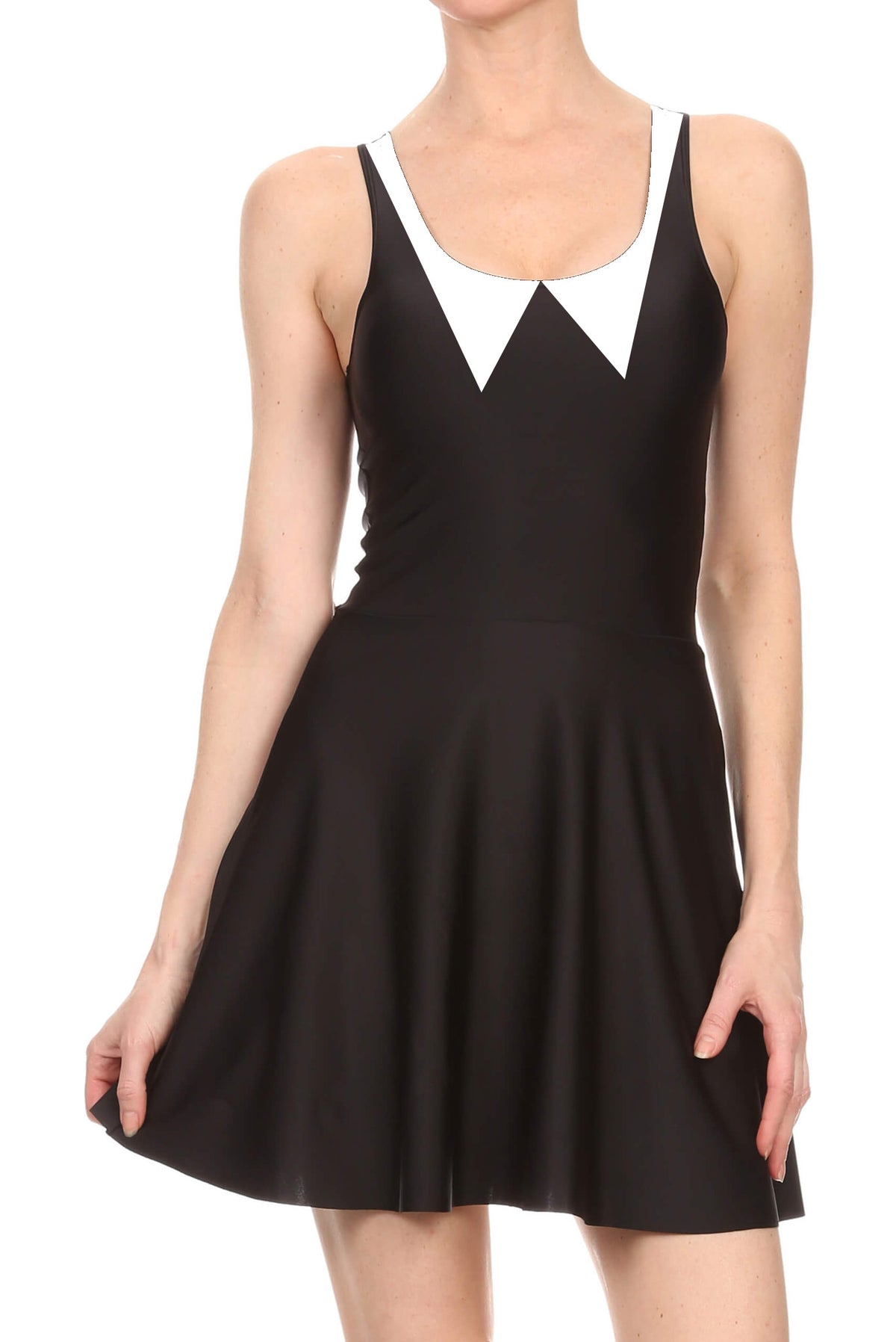 Wednesday Adams Skater Dress - POPRAGEOUS