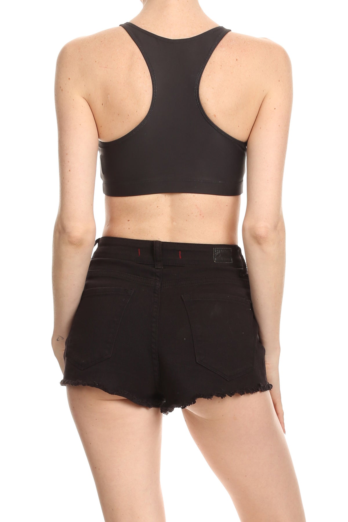 Women Need More Sleep Sporty Crop Top - Black