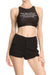 Women Need More Sleep Sporty Crop Top - Black