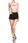 Women Need More Sleep Sporty Crop Top - Sherbet